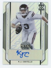 K. J. Costello Signed 2021 Leaf Metal Draft 75/99