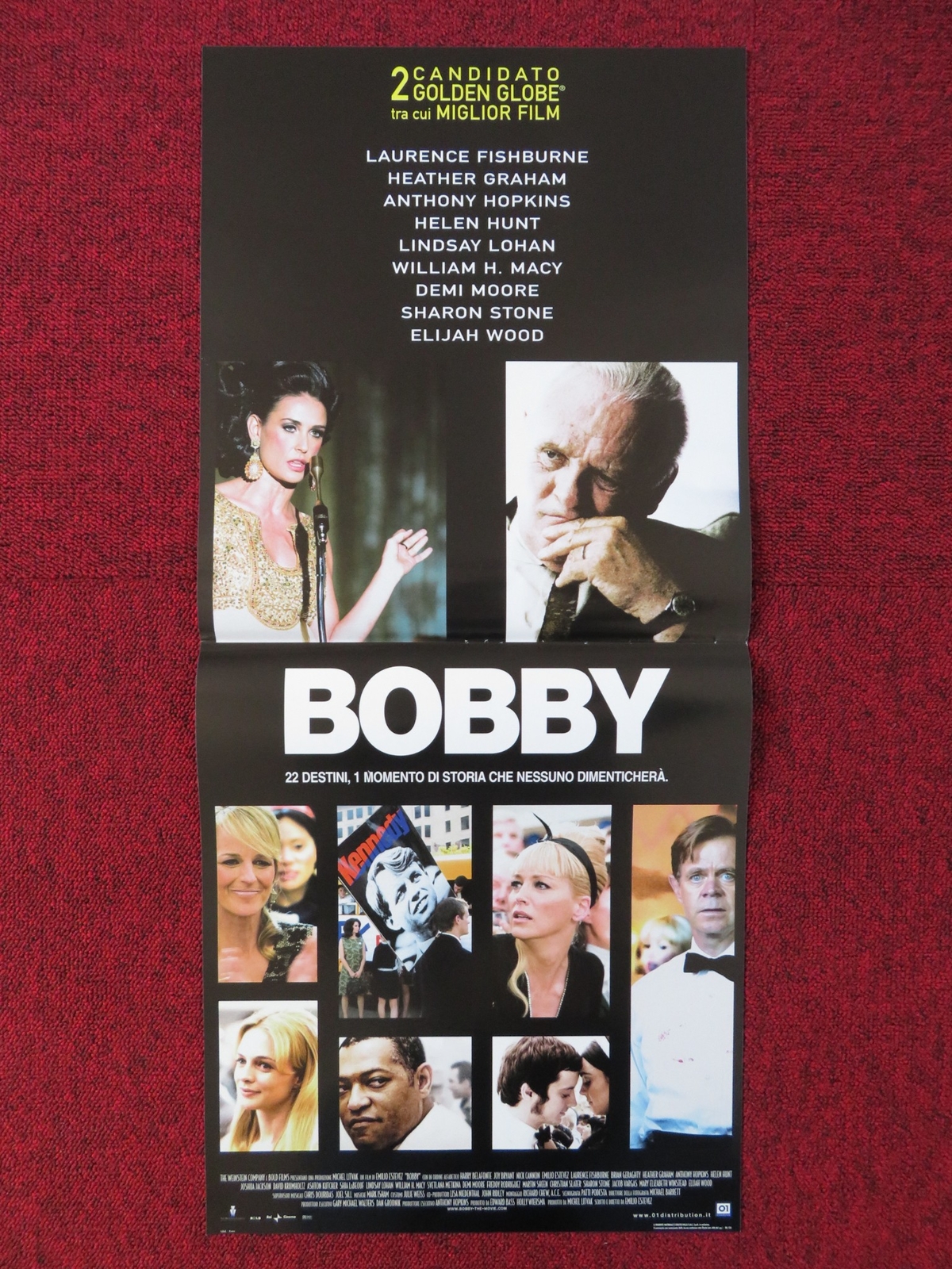 Locandina originale film Bobby (2006) - Regia di Emilio Estevez