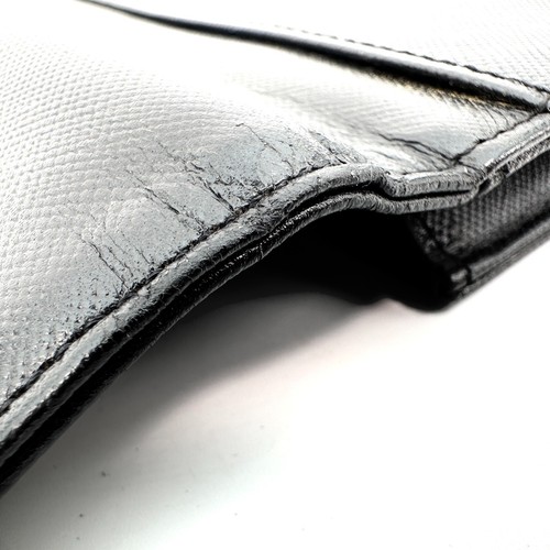 Borsa pochette Yves Saint Laurent pelle vintage nera autentica dal Giappone 0435 - Foto 15 di 17