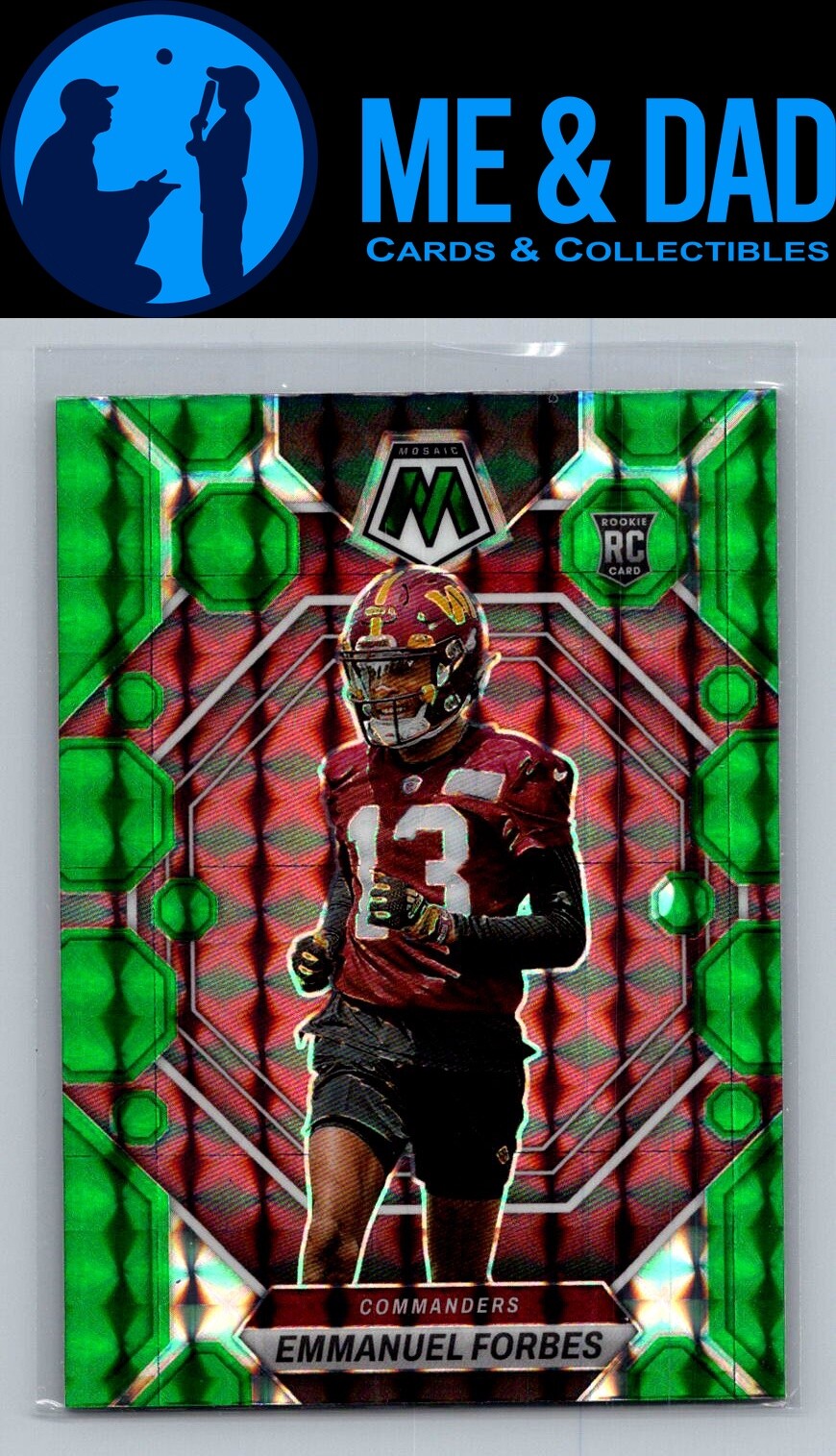2023 Panini Mosaic Green #319 Emmanuel Forbes Jr.
