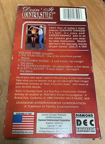 DOIN IT COUNTRY STYLE VOL. 3 (VHS) GD - Bild 2 von 3