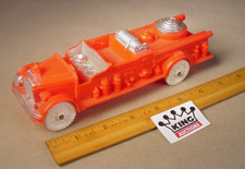 Vintage Auburn Fire Dept. Engine 7.5" Plastic pumper Truck 1960's Made in USA