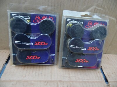 2 Pair Phoenix Digital 200 Watt Car Truck Tweeters 1 3/8'' Built in Crossover NOS