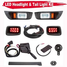 Golf Cart EZGO TXT LED Light Kit 12V ,LED Head Tail lights W/ Mail Wire Harness