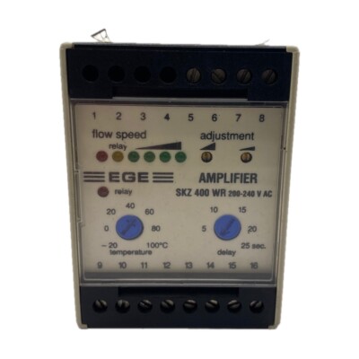EGE SKZ 400 WR Flow Speed Amplifier Controller 200-240V AC Temperature Relay  