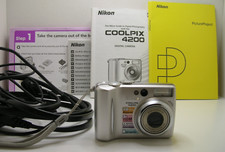 Nikon Coolpix 4200 Digital Camera with Charger  Paperwork for Use or Parts JL2