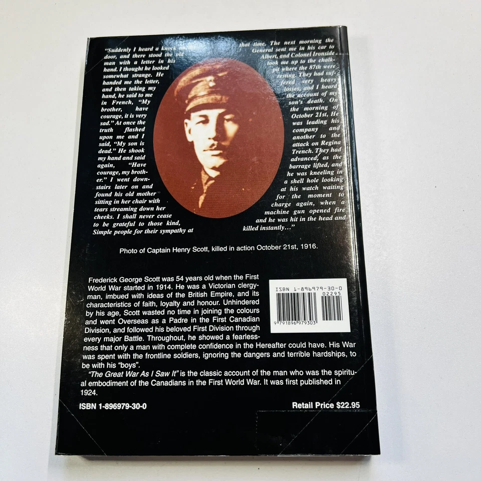 The Great War as I Saw It by Canon Frederick G Scott (Paperback 2000) - image 2 of 4