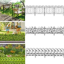 Outdoor Decorative Garden Fence Wrought Iron Wire Border Edging Panels Dog Barri