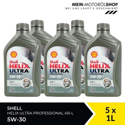 Shell Helix Ultra Professional AR-L 5W-30 RN MB 226.51 5x1 Liter = 5 Liter