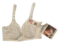 Warner’s Support Stretch Bra White 34D Vintage NOS Style 1058 Soft Cup Sheer