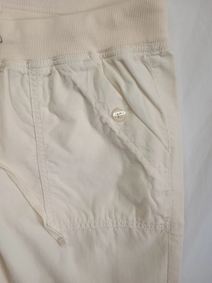Pantalones Loft Crema Suave Pana Cordón Para Mujer 10 Informales Trabajo Ligeros Foto 3 de 4