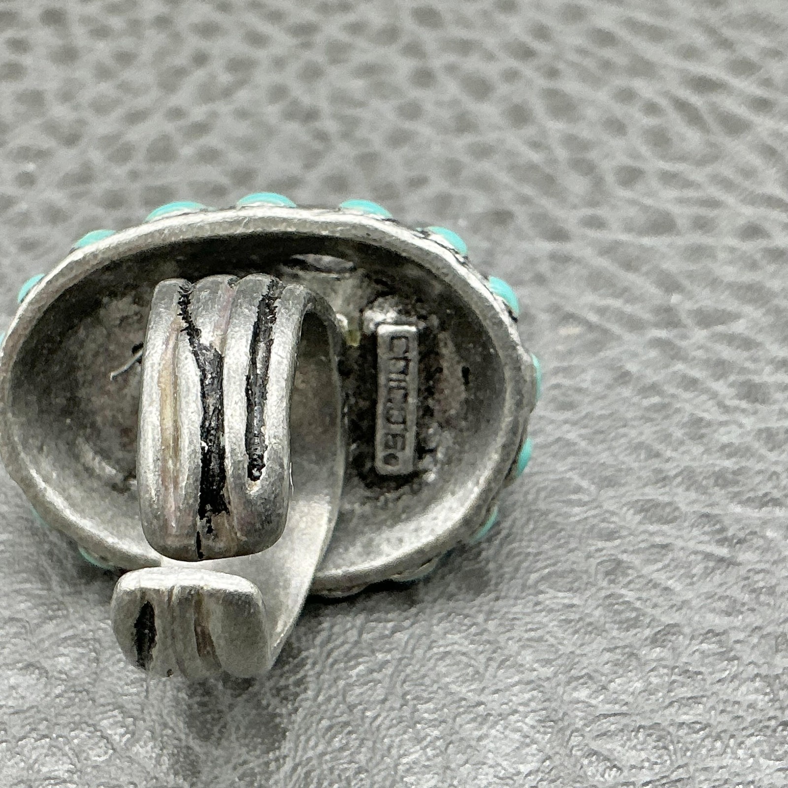 Chico's Statement Ring Size 7 Turquoise Cluster S… - image 8