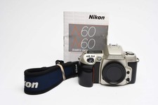 Nikon N60 35mm SLR Body Only, Very clean  Tested  Manual, Strap