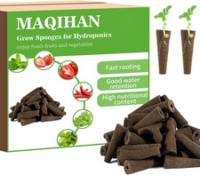50 Grow Sponges for Hydroponics - Seed Pods for Garden Seed Starter Pods Growing 0.25 per gallon