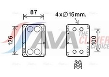 AVA Clever Choice Ölkühler Motoröl ** CLEVER FIT ** RT3631 für JK0 RENAULT BG0 3