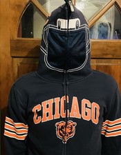 Chicago Bears Hoodie Youth Large Cool Hood Looks Like A Helmet Preowned