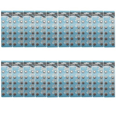 200 PCS AG13 Alkaline 1.5V Button Cell Batteries for Watches, Toys, Remotes, Cam