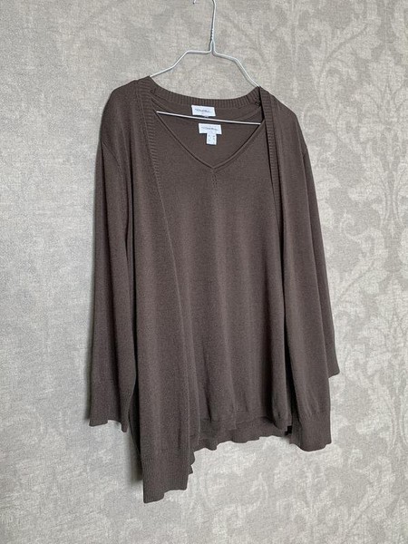Women Peter Hahn Sweater Brown Viscose 40 / L / 48