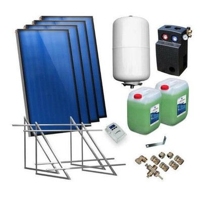 Solarpaket Flachkollektoren AMX2.85 11.48 m² für Flachdach