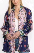New w Tag Size S JOHNNY WAS Silk Bordona Heather Kimono Reversible
