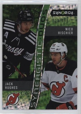 2023 Synergy Synergistic Duos Star-Star Green /399 Jack Hughes Nico Hischier 5od
