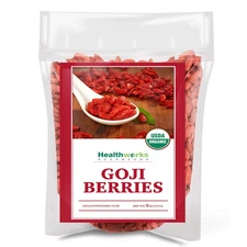 Healthworks Raw Goji Berries (32 Ounces / 2 Pound) | Certified Organic