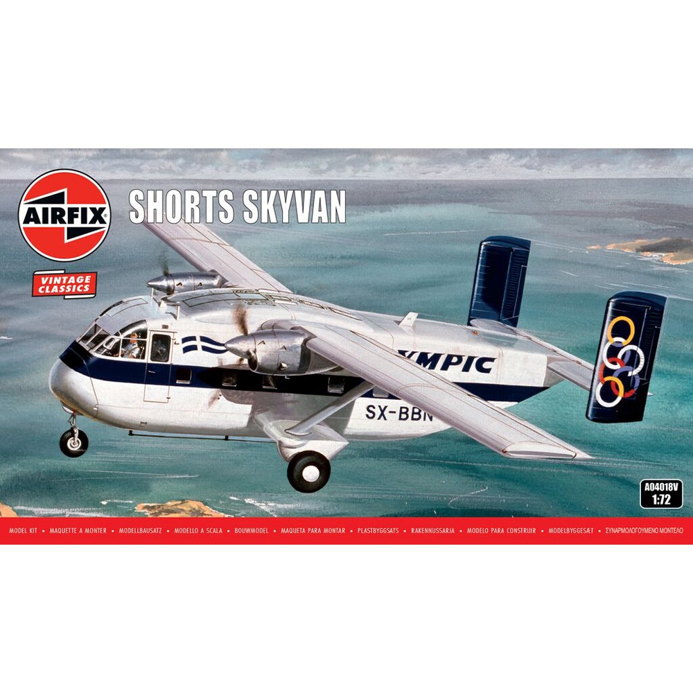 Airfix A04018V Shorts Skyvan Aircraft 1:72 Scale Model Kit Vintage Classics - Image 4