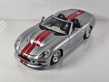 Shelby Series 1 1:18 Burago Red Stripes Diecast Model Car No Box
