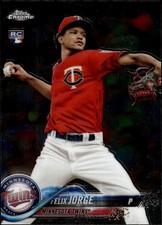 2018 Topps Chrome #127 Felix Jorge Minnesota Twins Rookie