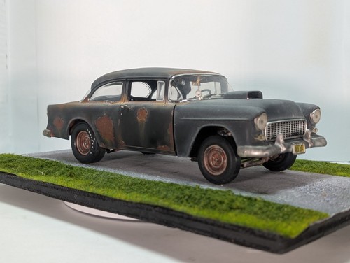 1/18 diecast car "Falfa 55" rusty weathered American Graffiti Bob's Beaters - Picture 16 of 24