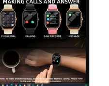 Smart Watch Bluetooth Call Fitness Tracker Touch Screen Sport Smartwatch For And