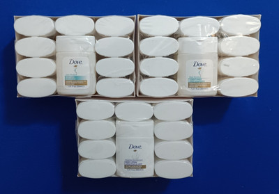 Dove Travel Size Shampoo, Conditioner, and Lotion Pack of 12 1.01 fl. oz.