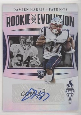 2019 Passing the Torch Rookie Evolution Silver /50 Damien Harris Auto RC 4l6