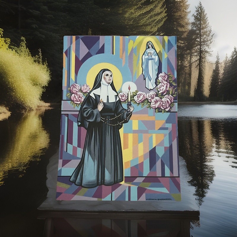 New postcard St. Bernadette grotto  Print pictured from shrine in Albuquerque