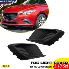 1-10set Front Bumper Fog Light Cover For Mazda 3 2014 2015 2016 Oe Style Caps