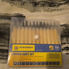 12 Wood Carving Chisel Kit Woodworking Whittling Cutter Chip Hand Tool Cut