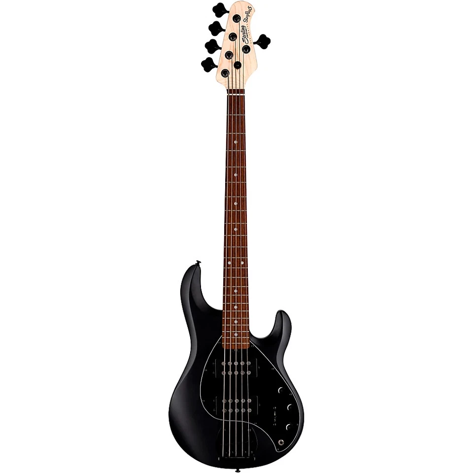 Bajo negro sigiloso Sterling by Music Man StingRay 5 RAY5 HH Foto 3 de 4