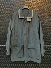Vintage Men's Grey Outdoor Utility Jacket - Size L, Functional Streetwear