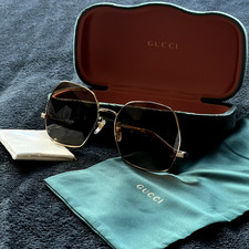 Gucci Sonnenbrille - GG 0972S 002 - Neu/Original 60-17-145 cm  - Braun / Gold
