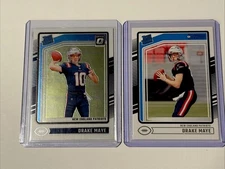 2024 Drake Maye Base Rated Rookie #229 (RC) Lot 2 Cards