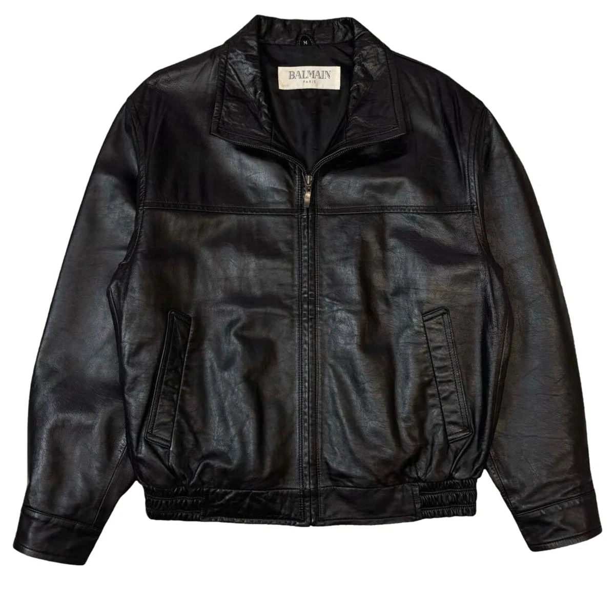 Balmain Leather Outer Shell Coats, Jackets & Vests for Men for