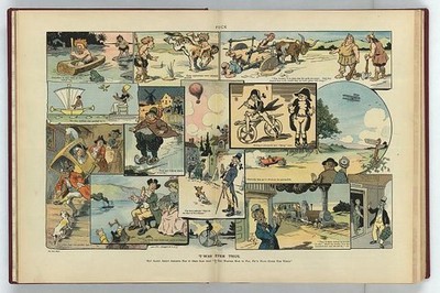 'T was ever thus,LM Glackens,Puck,1910,cartoon,modes of transportation,elevator