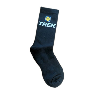 #ad Pro Cycling Lidl Trek Black One Size Long Calf Socks Men $15.99