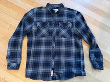 CARHARTT Men Flannel WORK Hemd XL GRAU Kariert wie Iron Heart TOP!