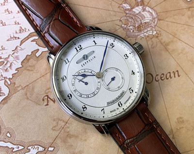 Zeppelin 8568-1 Automatic Friedrichshafen Men's White Dial Men's Watch