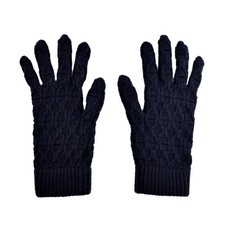 Herm s Tori Maillon Gloves, Navy, Size M, Cashmere, Men's Auth