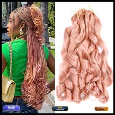 20 Inch Loose Wave Braiding Hair 8 Pack Crochet Braids Synthetic SM1