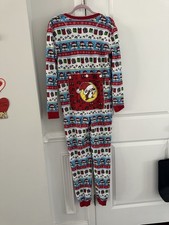 Buc-ee s One Piece Adult Sz small Christmas Pajama Holiday Thermal Lounge Wear