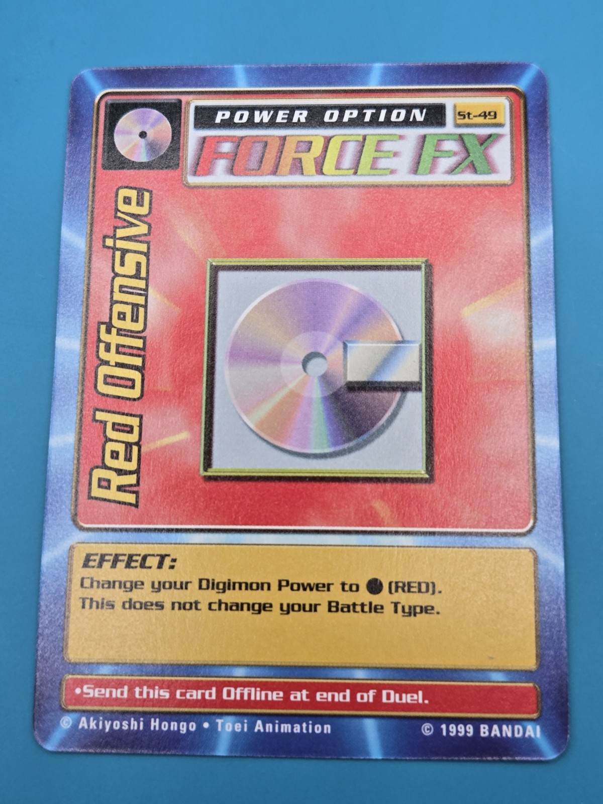 1999 Red Offensive ST49 Vintage Series 1 Starter Bandai Digimon Card Force NM