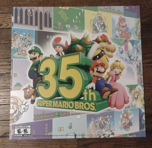 Super Mario Bros 35th Anniversary Edition Nintendo 23"×23" Vinyl Display 